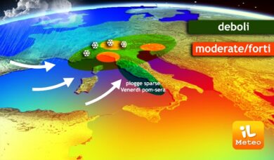 Previsioni meteo, Italia nel maltempo per molti giorni