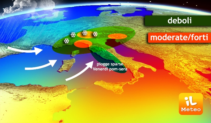 Previsioni meteo, Italia nel maltempo per molti giorni Previsioni meteo, Italia nel maltempo per molti giorni