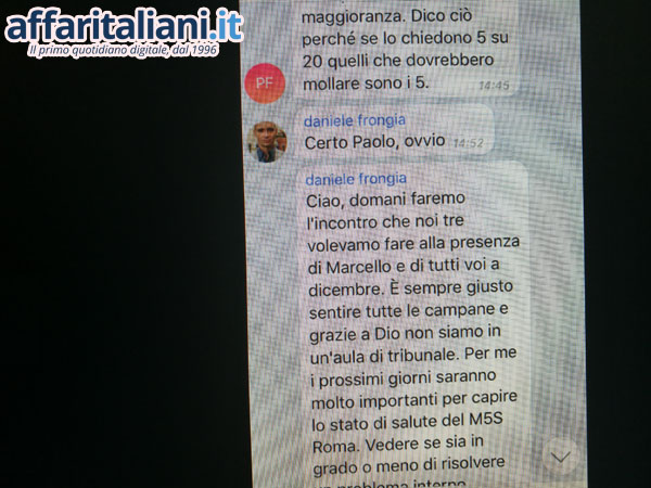 M5S, Raggi e Frongia processarono De Vito davanti ai deputati. Le chat segrete M5S, Raggi e Frongia processarono De Vito davanti ai deputati. Le chat segrete