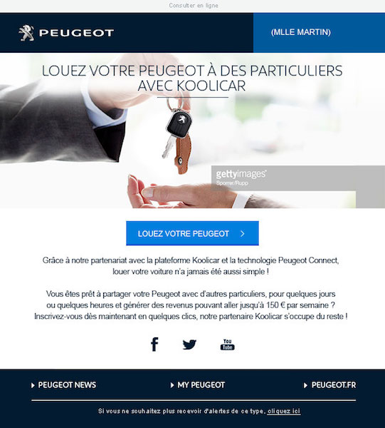 Nasce la collaborazione tra Peugeot e Koolicar per il car sharing tra privati Nasce la collaborazione tra Peugeot e Koolicar per il car sharing tra privati