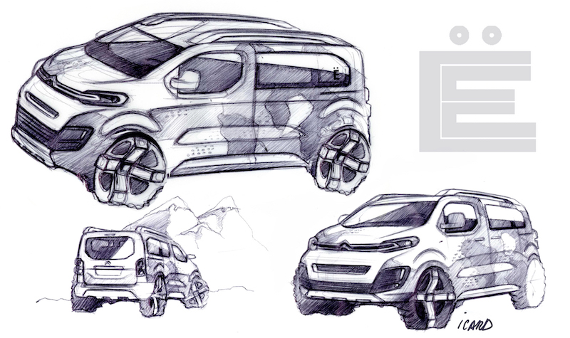 Citroen SpaceTourer 4X4 Ë Concept: a Ginevra 2017 per vivere l’avventura Citroen SpaceTourer 4X4 Ë Concept: a Ginevra 2017 per vivere l’avventura