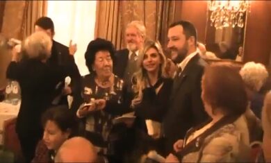 Matteo Salvini protagonista al pranzo degli Amici della Lirica