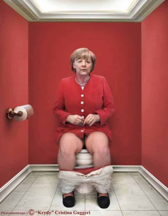 Berlusconi, Merkel, Putin, Papa Francesco: tutti smutandati sulla tazza. FOTO Berlusconi, Merkel, Putin, Papa Francesco: tutti smutandati sulla tazza. FOTO
