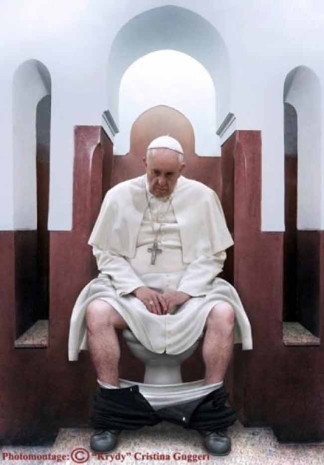 Berlusconi, Merkel, Putin, Papa Francesco: tutti smutandati sulla tazza. FOTO Berlusconi, Merkel, Putin, Papa Francesco: tutti smutandati sulla tazza. FOTO