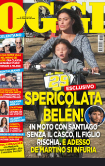 Belen e Santiago senza casco. “Sono una brava mamma, non eravamo in strada”