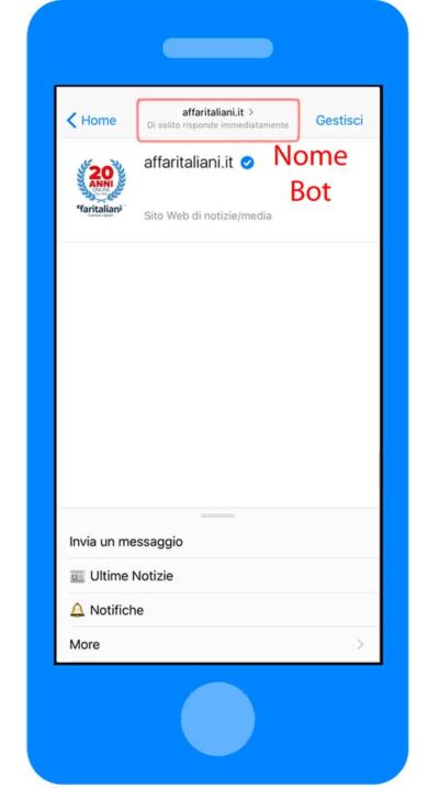 Guida sull’utilizzo del Bot Messenger di Affaritaliani