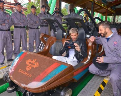 Andrea Iannone collaudatore d’eccezione a Gardaland