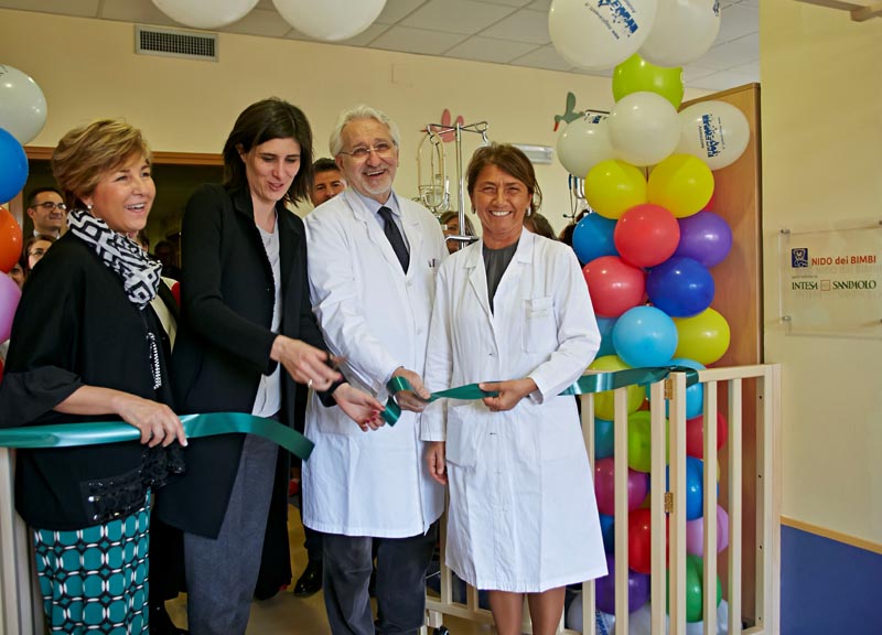 Intesa Sanpaolo inaugura l’asilo nido del reparto di Oncoematologia pediatrica Intesa Sanpaolo inaugura l’asilo nido del reparto di Oncoematologia pediatrica