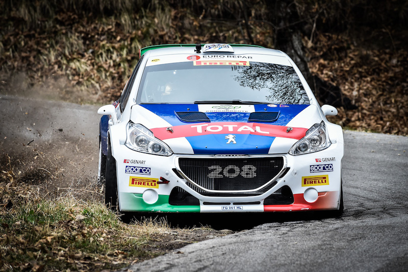 Rally del Ciocco: Peugeot in chiaro scuro