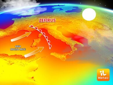 Previsioni meteo, ecco l’anticiclone Zèfirus: fino a 25 gradi al Nord