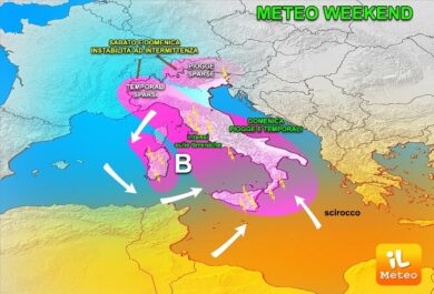 Previsioni meteo, pesce d’aprile con Zèfirus: weekend con forti temporali
