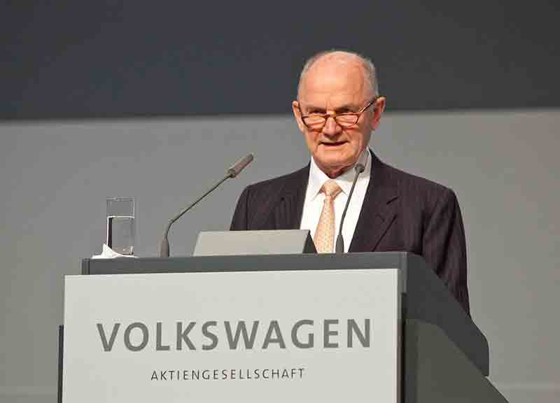 Volkswagen, Piech ha venduto gran parte sua quota di azioni per un mld Volkswagen, Piech ha venduto gran parte sua quota di azioni per un mld