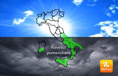 Previsioni meteo: pazzo aprile, piogge al Centro-Sud e caldo al Nord