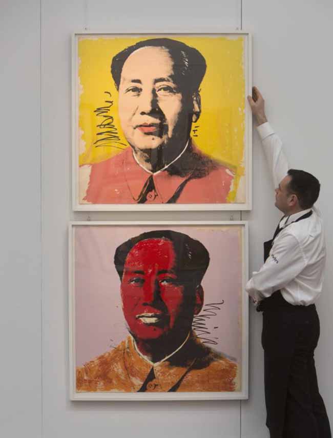 Hong Kong, il Mao di Andy Warhol venduto per 12,7 milioni di dollari Hong Kong, il Mao di Andy Warhol venduto per 12,7 milioni di dollari