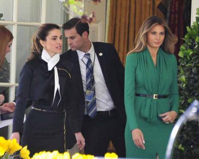 Melania Trump-Rania di Giordania: l’incontro fashion alla Casa Bianca