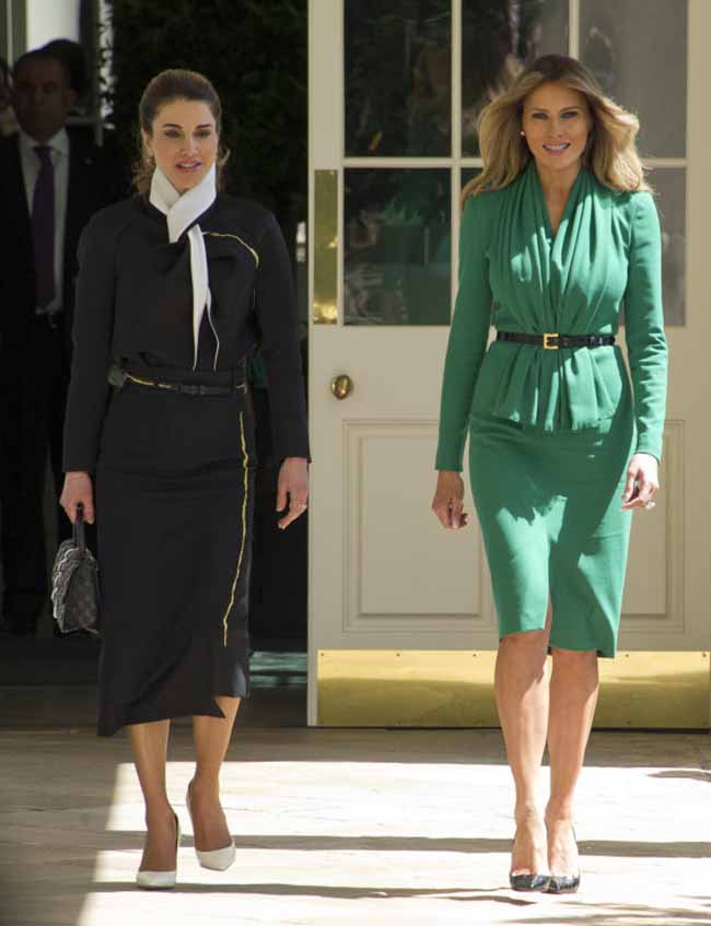 Melania Trump-Rania di Giordania: l’incontro fashion alla Casa Bianca Melania Trump-Rania di Giordania: l’incontro fashion alla Casa Bianca