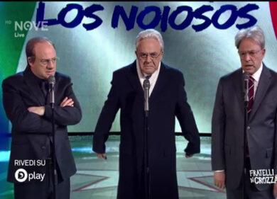 Fratelli di Crozza: Gentiloni, Mattarella e Padoan cantano “Los Noiosos”