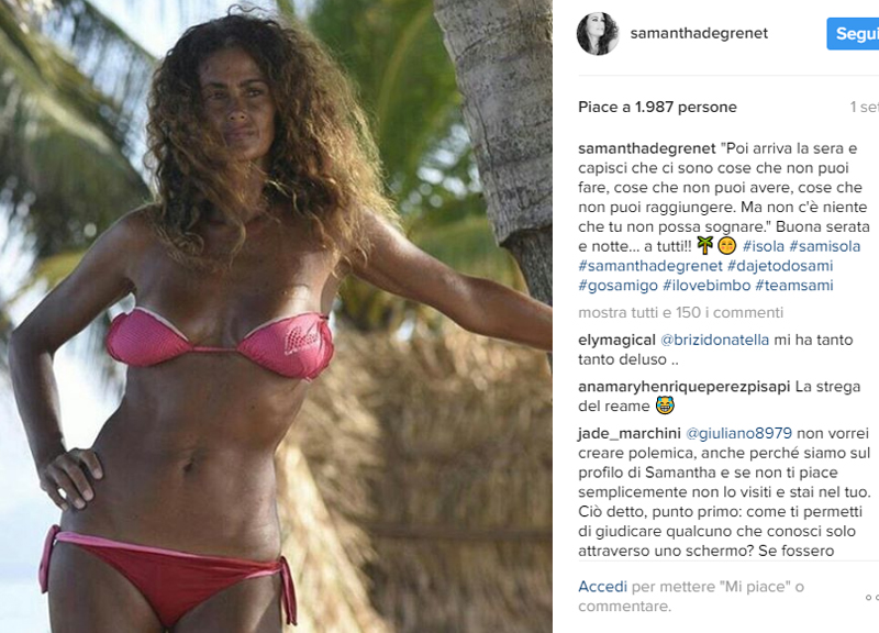 Isola dei Famosi 2017, Samantha De Grenet: “Se vince Raz Degan…” ISOLA 2017 Isola dei Famosi 2017, Samantha De Grenet: “Se vince Raz Degan…” ISOLA 2017