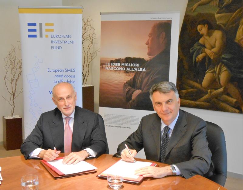Fondo europeo e Alba Leasing erogano 120 milioni di euro a imprese innovative Fondo europeo e Alba Leasing erogano 120 milioni di euro a imprese innovative