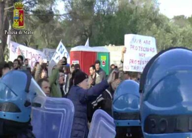 Puglia, il presidio Tap a Melendugno