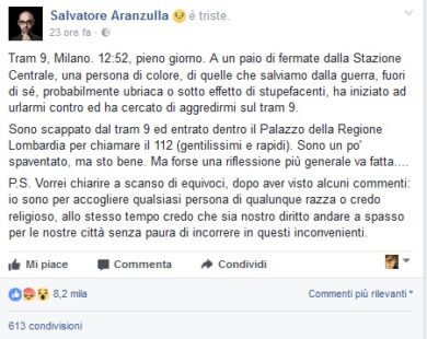 Aranzulla, il post che fa infuriare i fan: “Aggredito da una persona di colore”