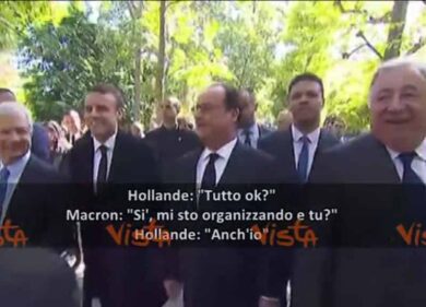 Macron e la battuta sarcastica a Hollande: “Mi sto organizzando e tu?”