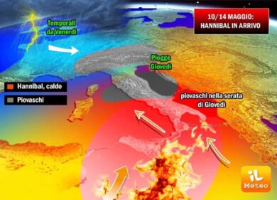 Previsioni meteo, arriva il caldo di Hannibal