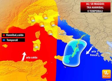 Meteo, l’anticiclone Hannibal conquista l’Italia. Ma arrivano i temporali