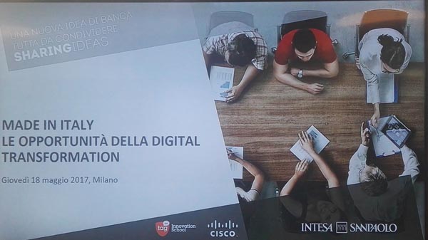 Intesa Sanpaolo, Cisco e Tag IS per la Digital Transformation Intesa Sanpaolo, Cisco e Tag IS per la Digital Transformation