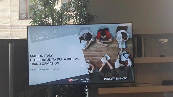 Intesa Sanpaolo, Cisco e Tag IS per la Digital Transformation Intesa Sanpaolo, Cisco e Tag IS per la Digital Transformation