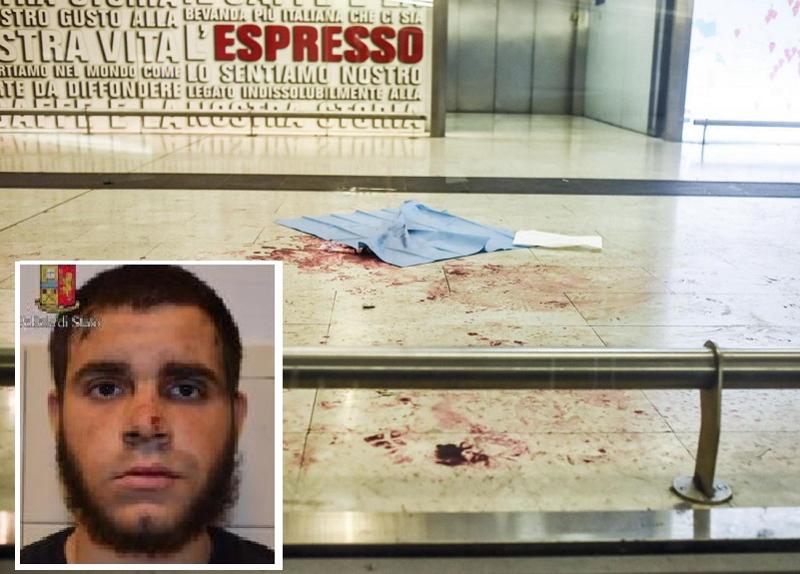 Stazione Centrale di Milano, italo-tunisino accoltella agente e due militari Stazione Centrale di Milano, italo-tunisino accoltella agente e due militari