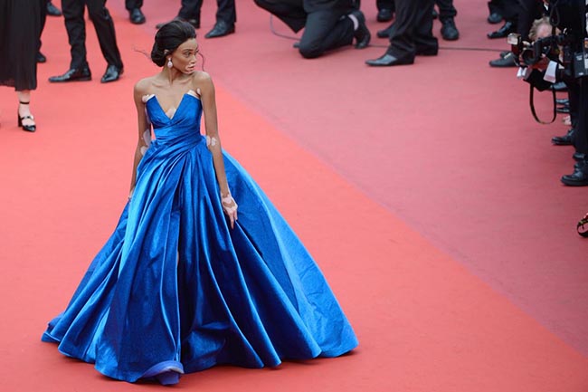 Winnie Harlow, la modella con la vitiligine. Cannes, speciale red carpet Winnie Harlow, la modella con la vitiligine. Cannes, speciale red carpet