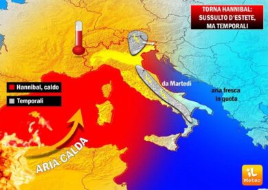 Previsioni meteo: torna Hannibal, sussulto d’estate