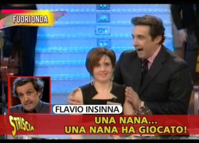 Striscia la notizia: bullismo anti-femminile di Insinna nelle parole del suo primo libro