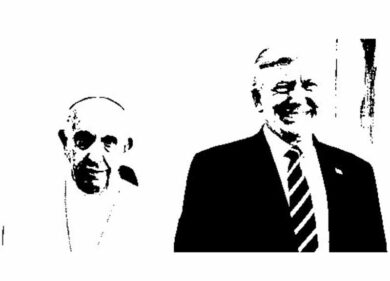 Il fatto della settimana, Donald Trump e Papa Francesco visti dall’artista