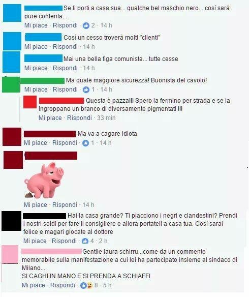 Profughi, un’altra donna del Pd vittima degli haters su facebook
