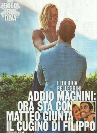 Federica Pellegrini, addio Filippo Magnini: eccola con Matteo Giunta Federica Pellegrini, addio Filippo Magnini: eccola con Matteo Giunta