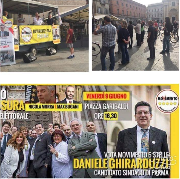M5s, Catastrofe Parma: al comizio del candidato grillino ci sono 4 gatti M5s, Catastrofe Parma: al comizio del candidato grillino ci sono 4 gatti