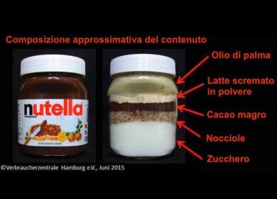Nutella, la foto choc sugli ingredienti. E la verità sull’olio di palma…