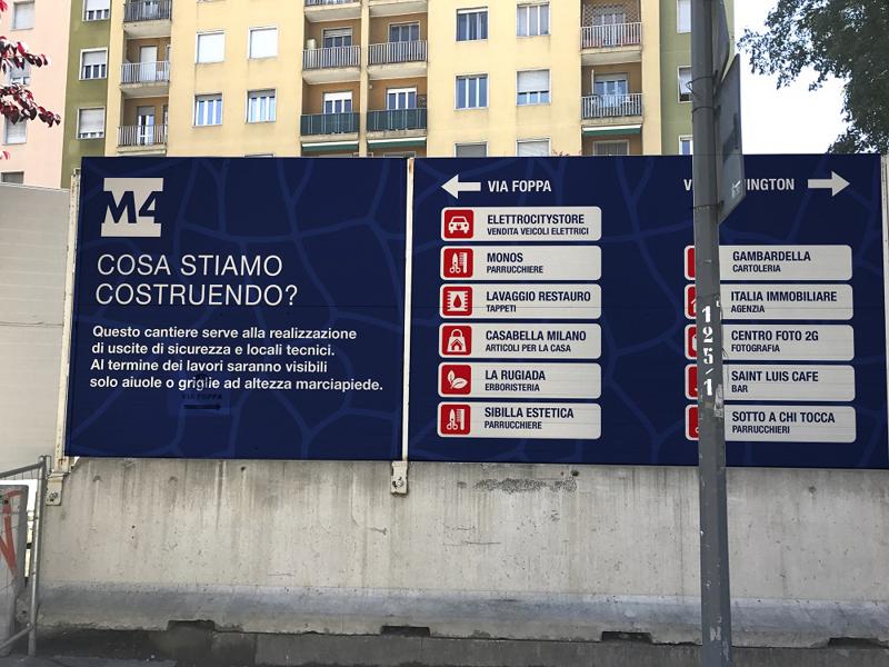 M4: ecco le grafiche con info sulla linea e le mappe dei negozi. FOTO M4: ecco le grafiche con info sulla linea e le mappe dei negozi. FOTO