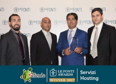Le fonti Awards 2017: Defende è eccellenza dell’anno per Servizi di Hosting