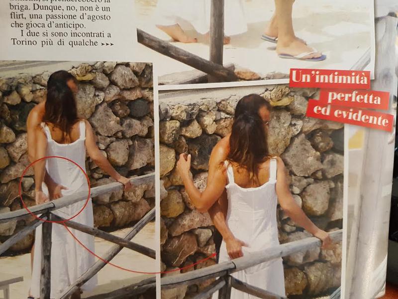 Allegri-Ambra, gelo alla domanda su Max. Incidente hot per colpa dell’onda