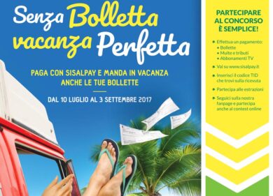 Senza bolletta vacanza perfetta: con SisalPay vinci 10 anni di bollette pagate