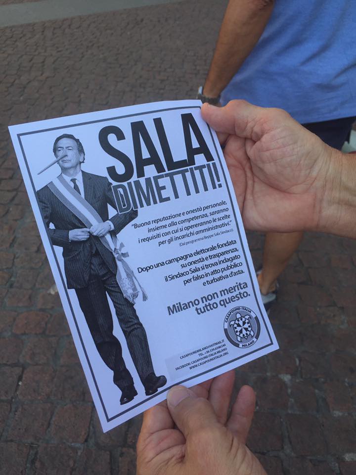 Piazza Scala, militanti di Casapound chiedono dimissioni di Sala: 21 denunce