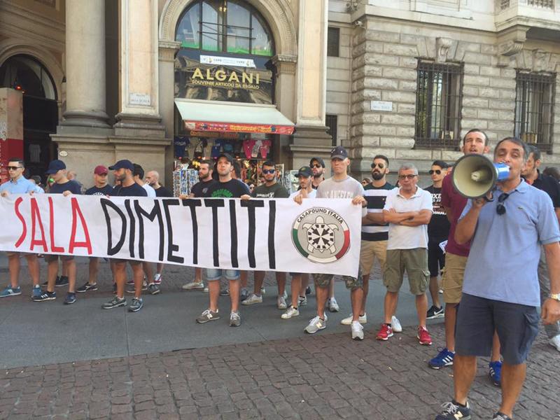 Piazza Scala, militanti di Casapound chiedono dimissioni di Sala: 21 denunce