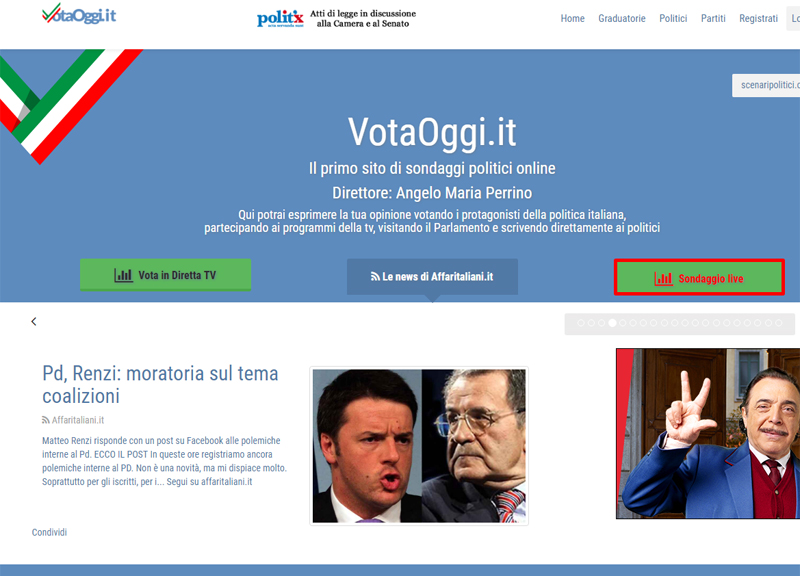 Galleria foto 'Affari presenta VotaOggi.it a L’aria che tira su La7' - foto 1