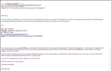 Di Maio smentito da Ambasciata Francese sui Canadair: “Mai contattati da lui”