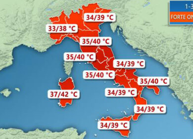 Meteo, caldo africano in arrivo. Picchi fino a 40-41 gradi