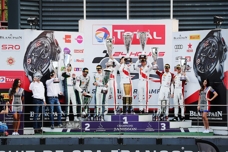 Pirelli e il Team Audi Sport Sainteloc vincono la 24 Ore di Spa Pirelli e il Team Audi Sport Sainteloc vincono la 24 Ore di Spa