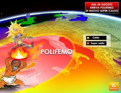 Previsioni meteo: venti da Nord e clima fresco, poi ecco Polifemo